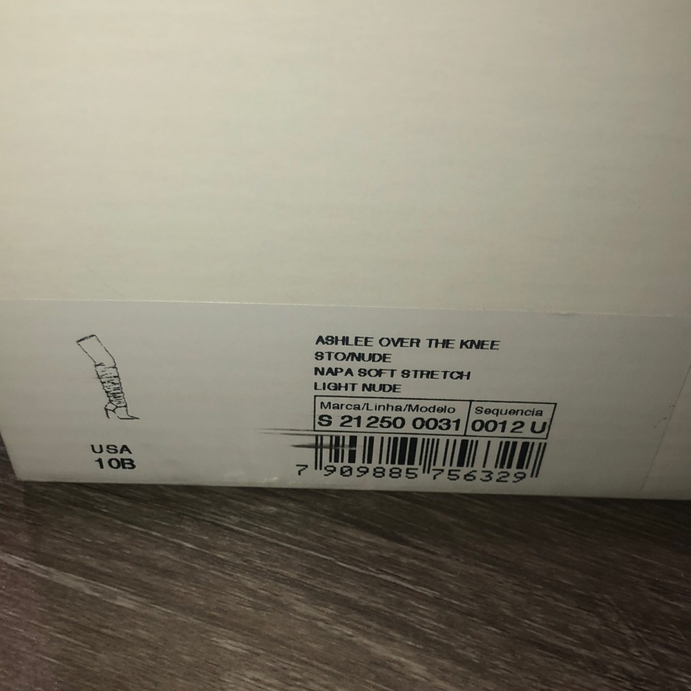 SCHUTZ Ashlee Slouch Tan Leather Over-the-Knee Stiletto Boots New - Picture 11 of 11